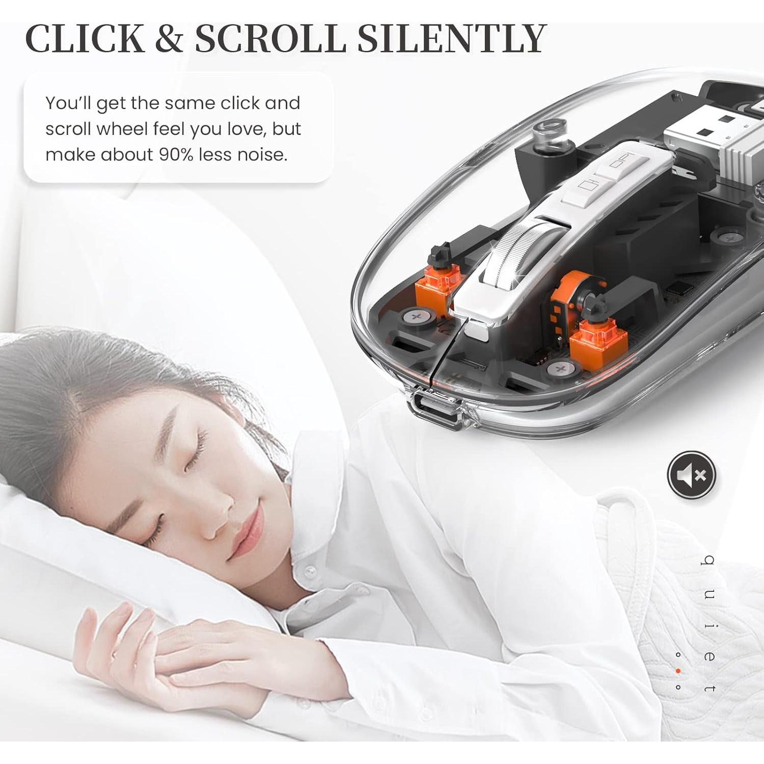 Ratón Inalámbrico A.JAZZ T900 Bluetooth 5.1 Recargable Negro