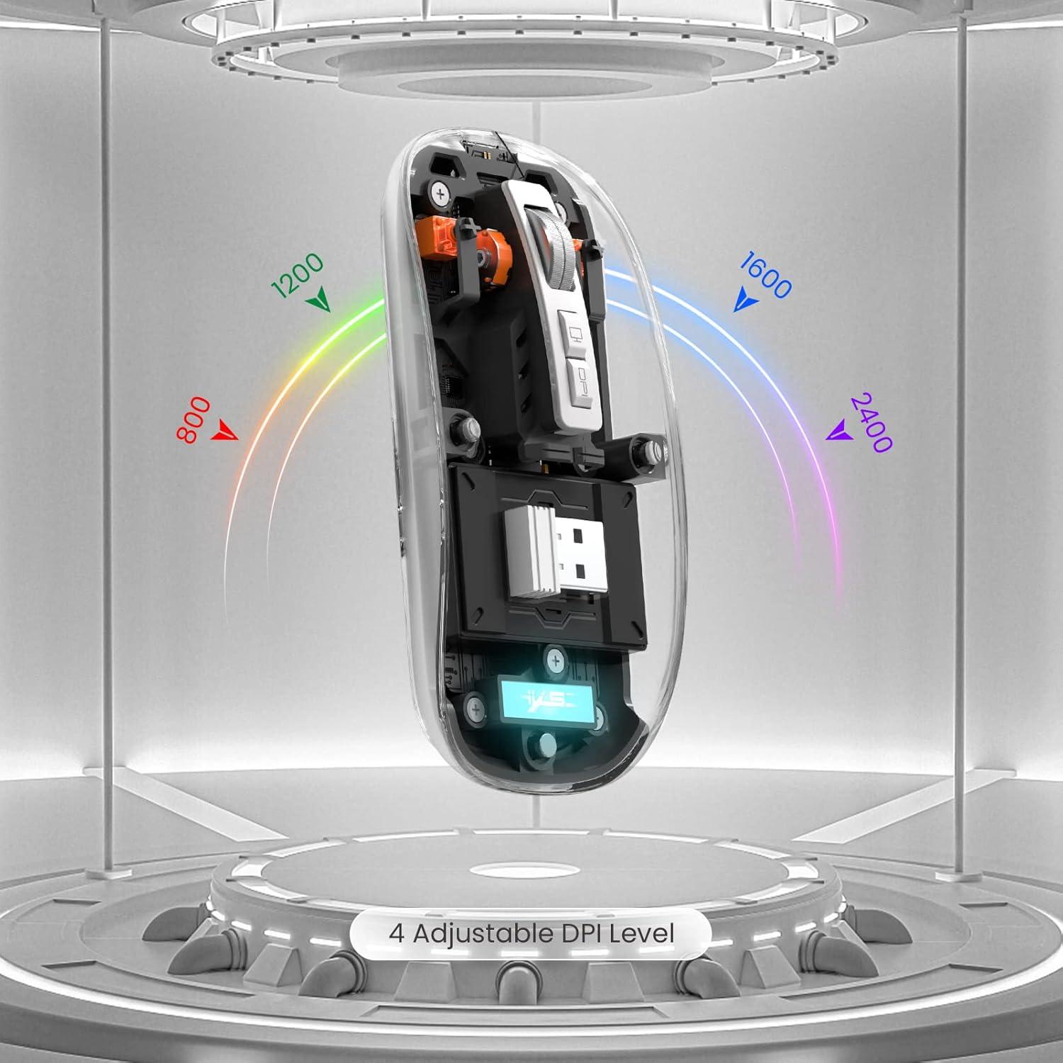 Ratón Inalámbrico A.JAZZ T900 Bluetooth 5.1 Recargable Negro