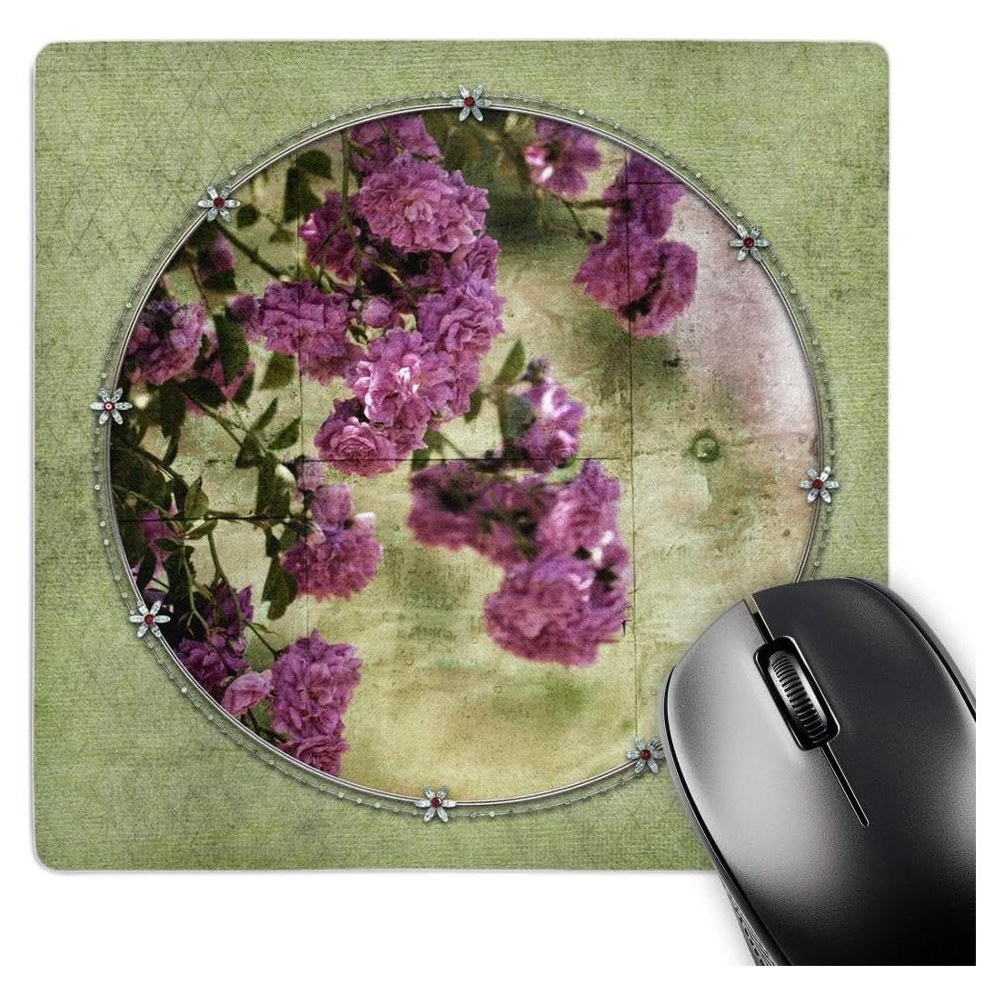 Alfombrilla de Ratón 3dRose Rosas de Jardín Vintage 20.32 cm
