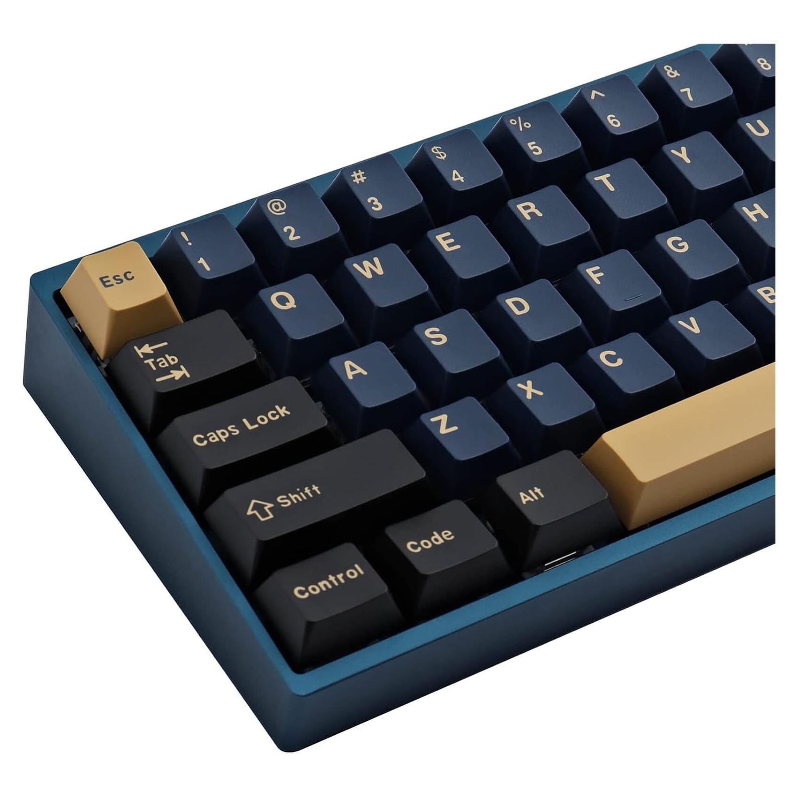 Juego de Teclas Mecánicas Hyekit 171 Teclas ABS Azul Samurai