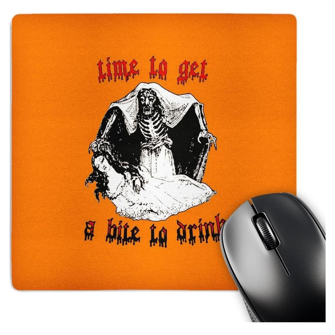 Alfombrilla para Ratón 3dRose Esqueleto Vampiro Halloween 20.32 cm