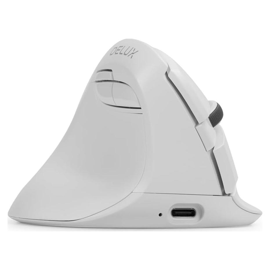 Ratón Vertical Ergonómico DELUX M618ZD para Mano Izquierda