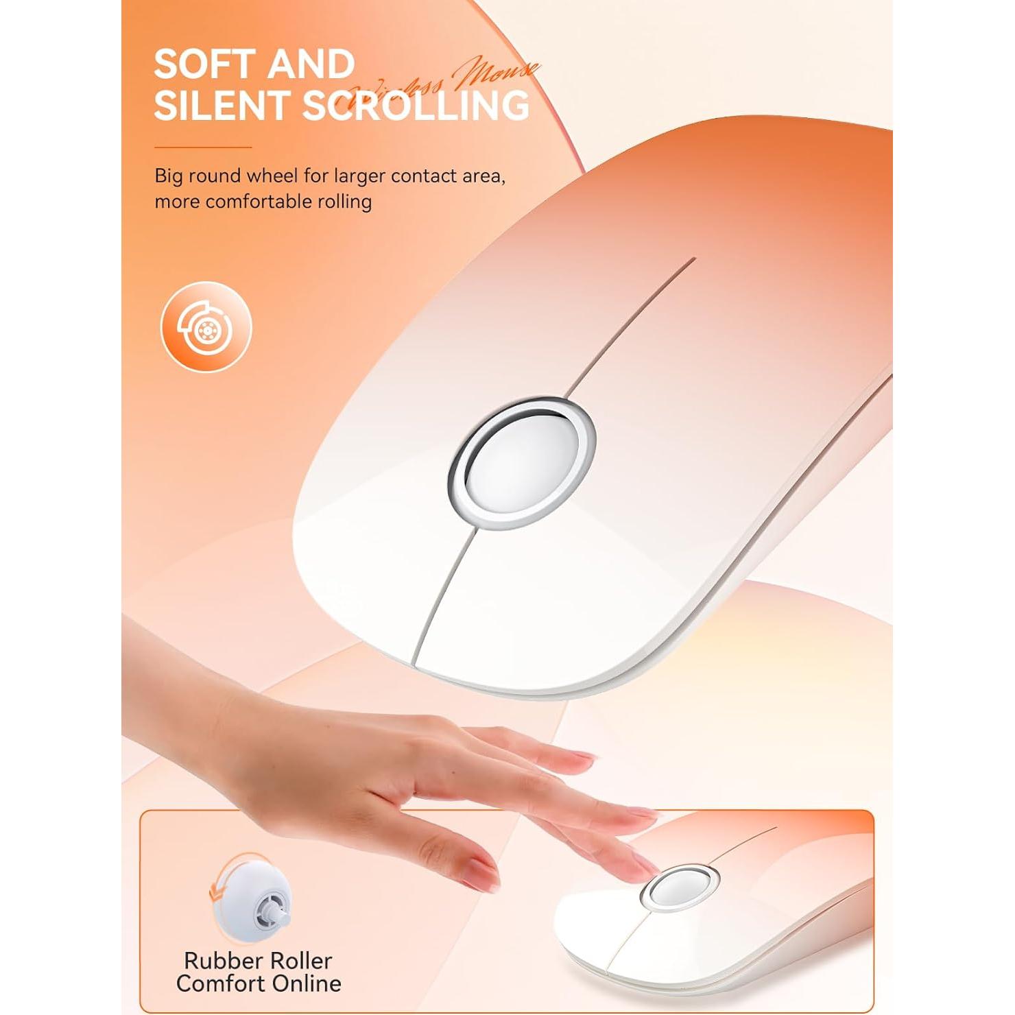 Ratón Inalámbrico RAPIQUE R306 Naranja Degradado 1600 DPI