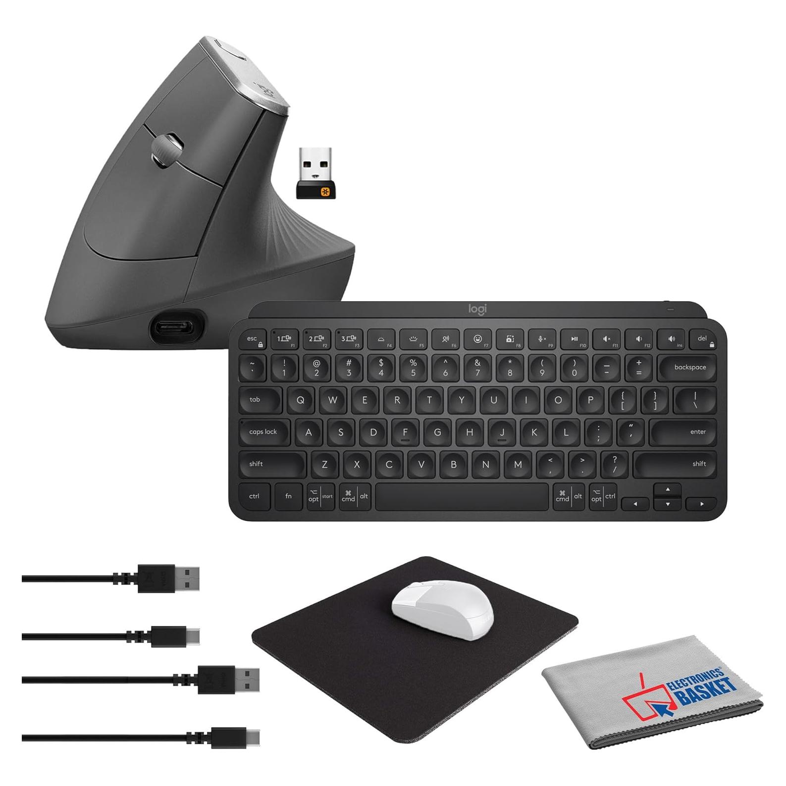 Paquete Teclado Inalámbrico Logitech MX Keys Mini + Ratón Ergonómico MX Vertical