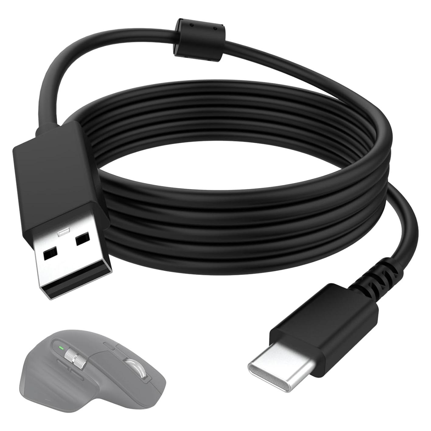 Cable de carga USB C 1.8m Gneinour para Logitech MX Master 3