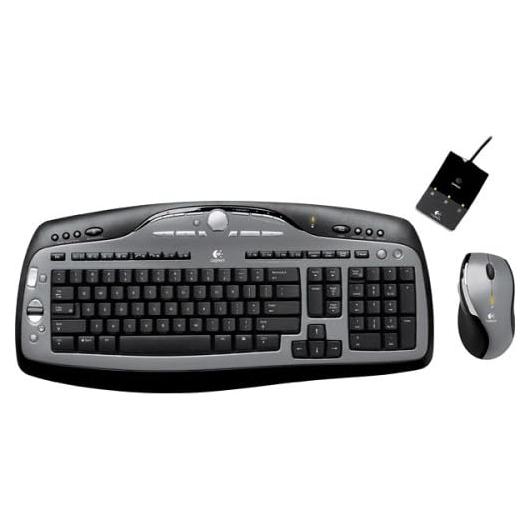 Teclado Inalámbrico Logitech MX3000 y Mouse Láser Negro