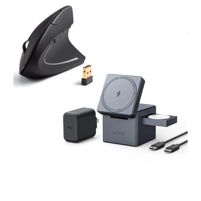 Ratón Óptico Vertical Ergonómico Inalámbrico Anker