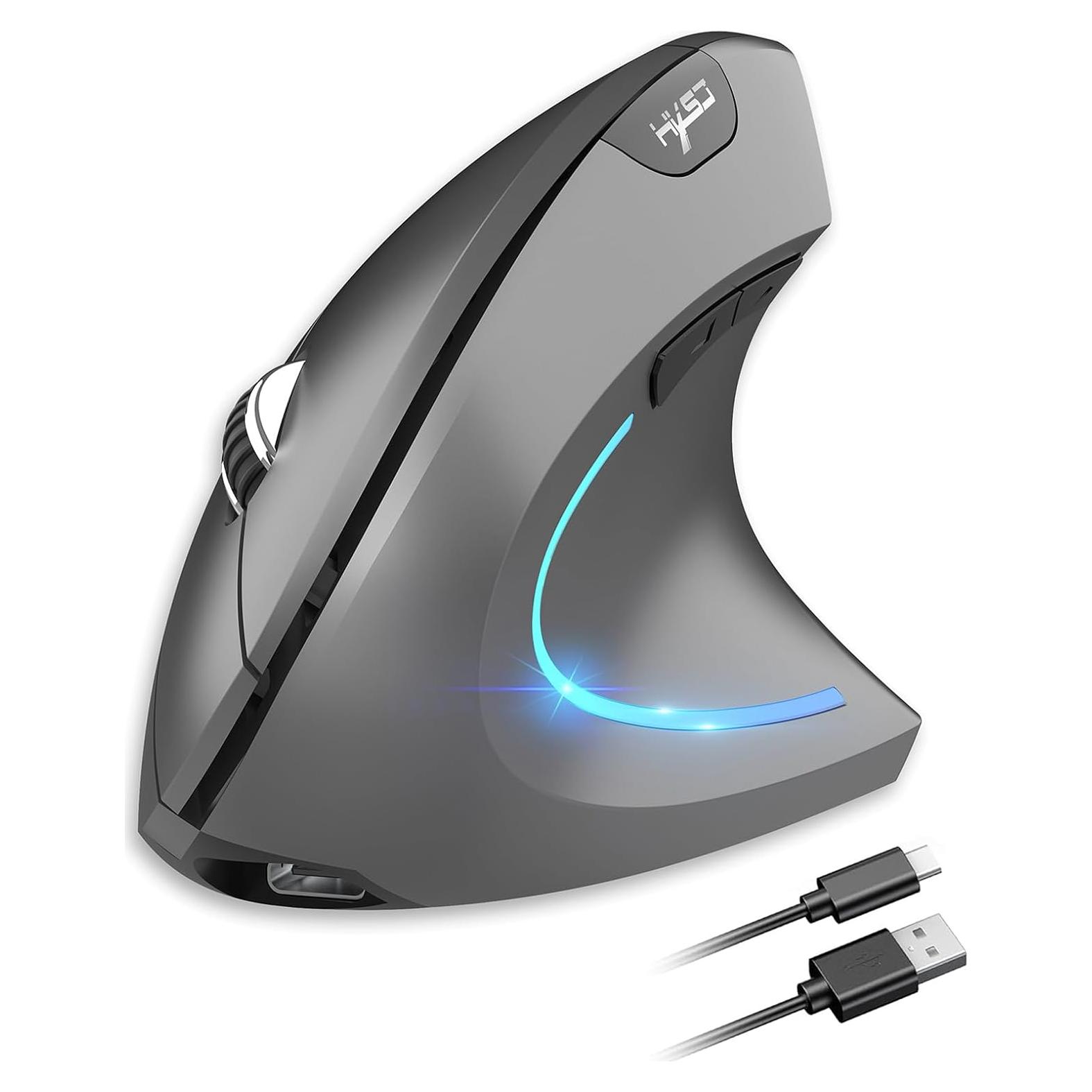 Ratón Vertical Ergonómico Attoe T22 Inalámbrico 600mAh 2400 DPI