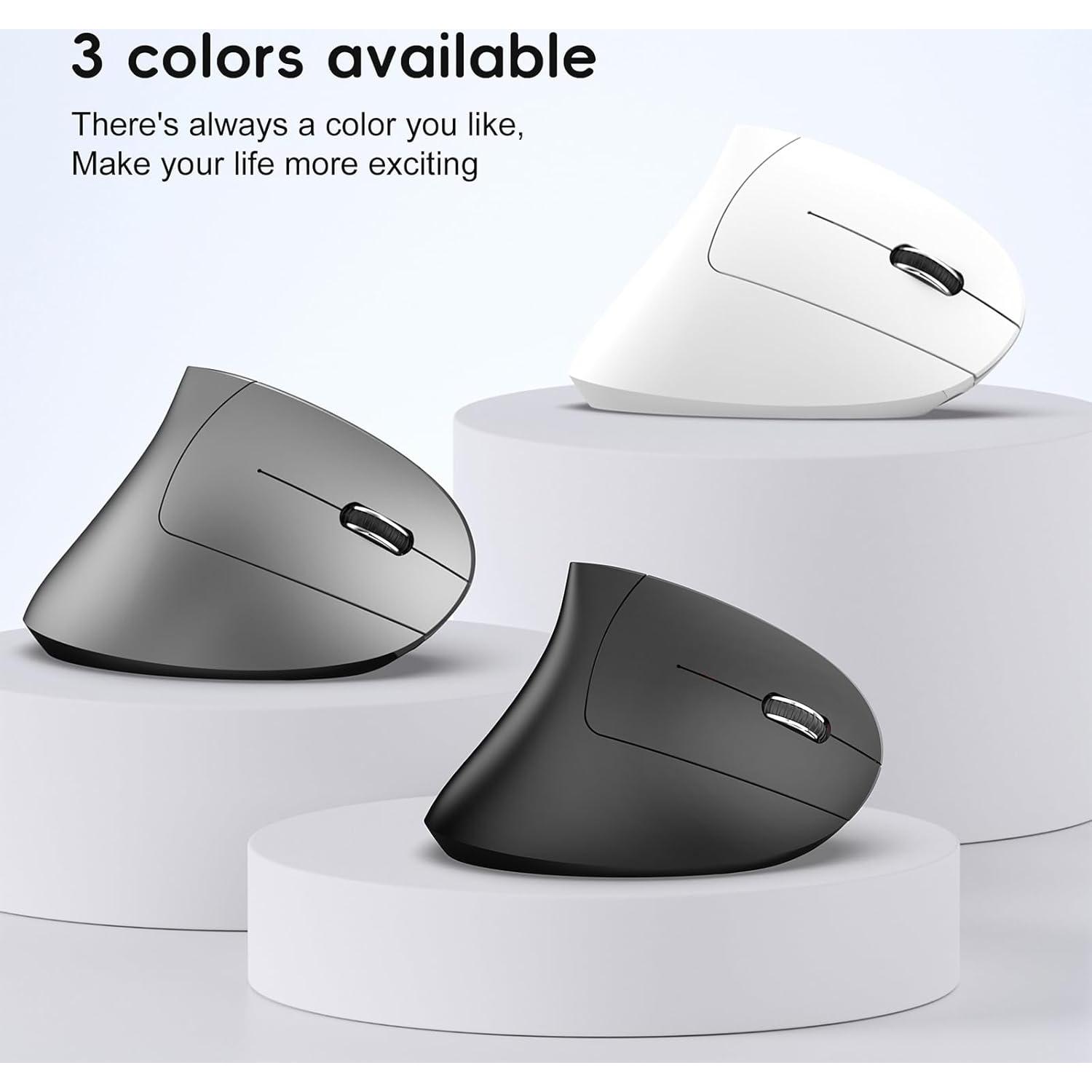 Ratón Vertical Ergonómico Attoe T22 Inalámbrico 600mAh 2400 DPI