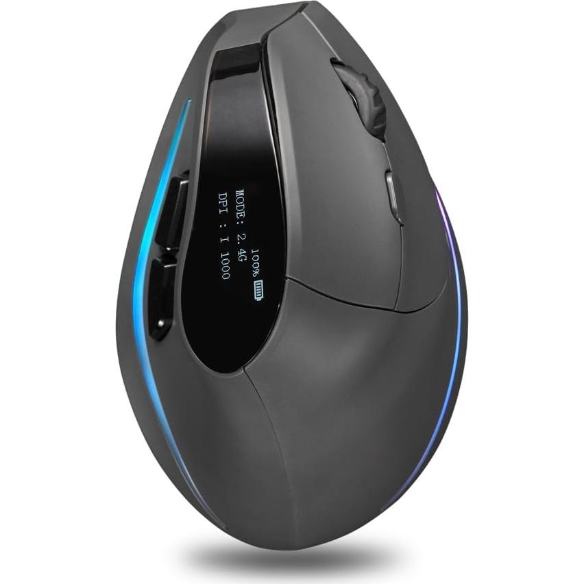 Mouse Vertical Inalámbrico Bluetooth Zelotes F35C 4000 DPI