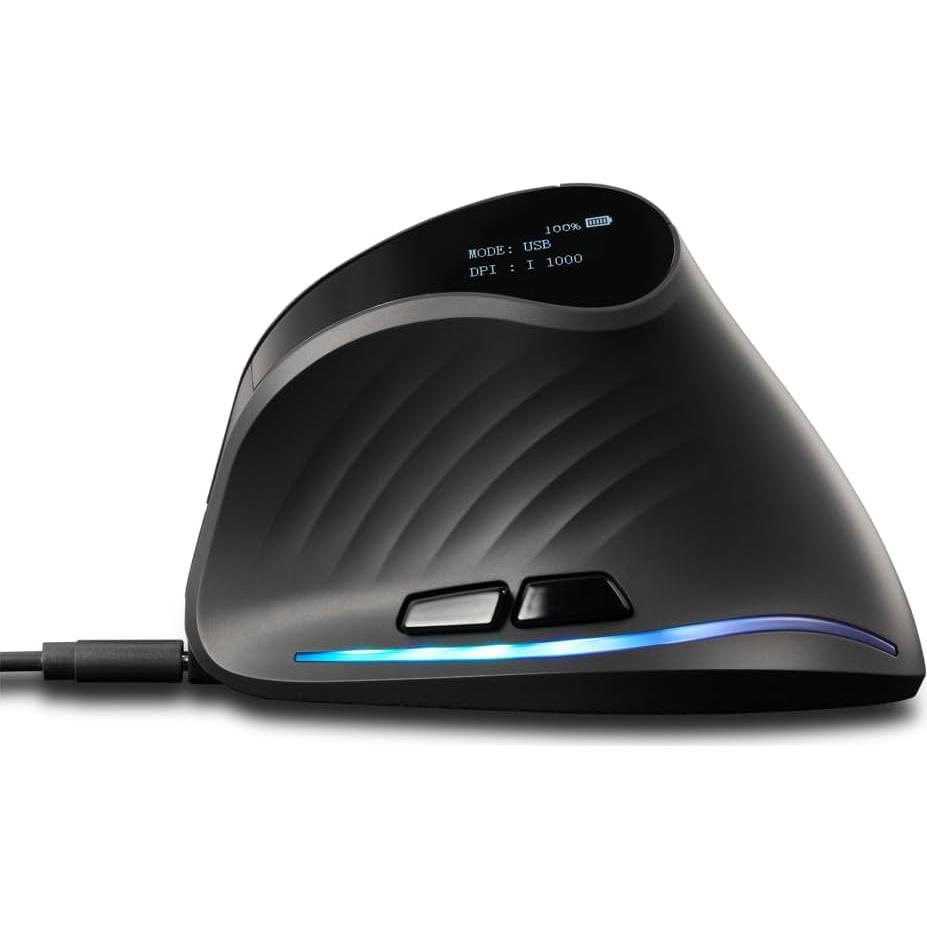 Mouse Vertical Inalámbrico Bluetooth Zelotes F35C 4000 DPI