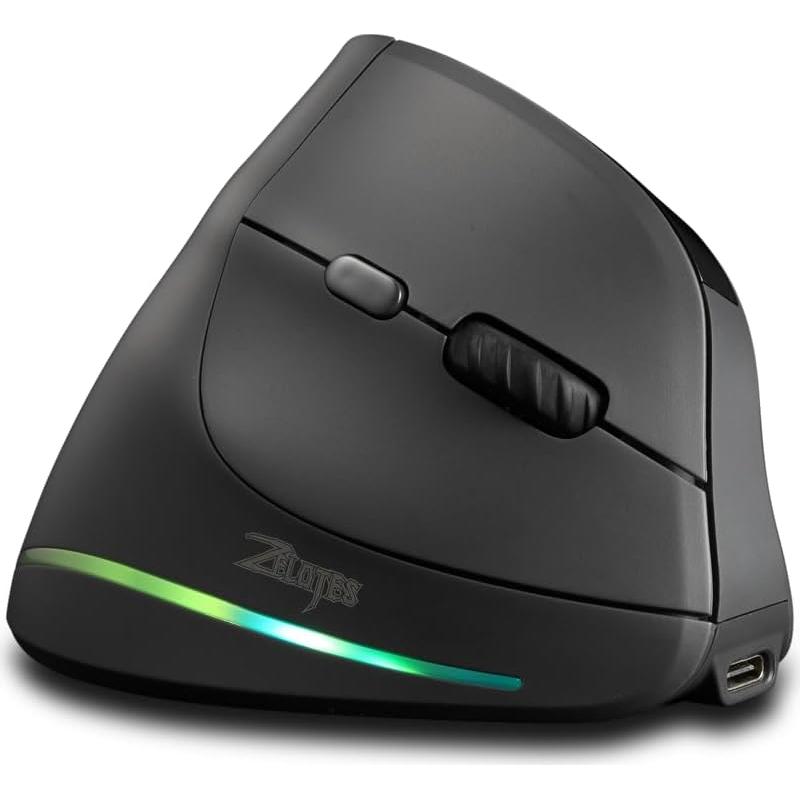 Mouse Vertical Inalámbrico Bluetooth Zelotes F35C 4000 DPI