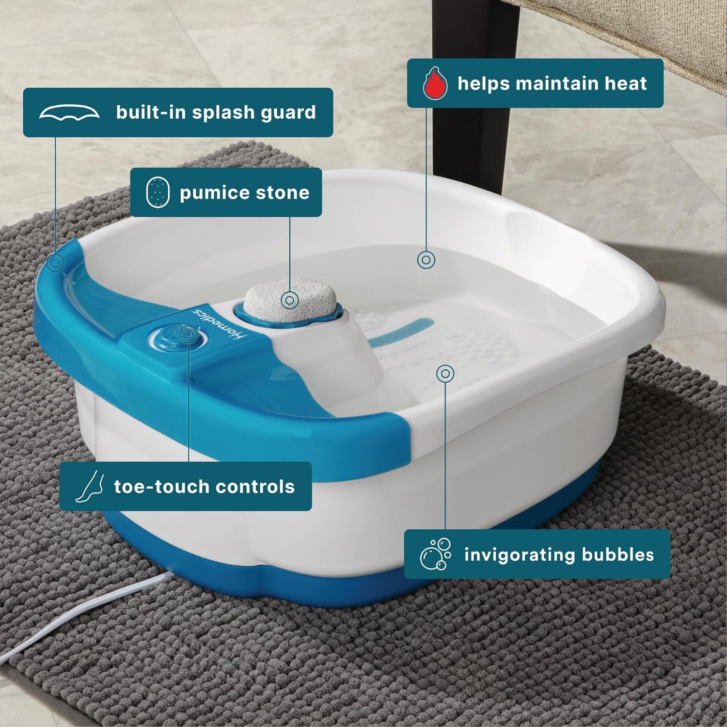 Homedics Spa para Pies Bubble Mate FB-55, Masaje y Calor