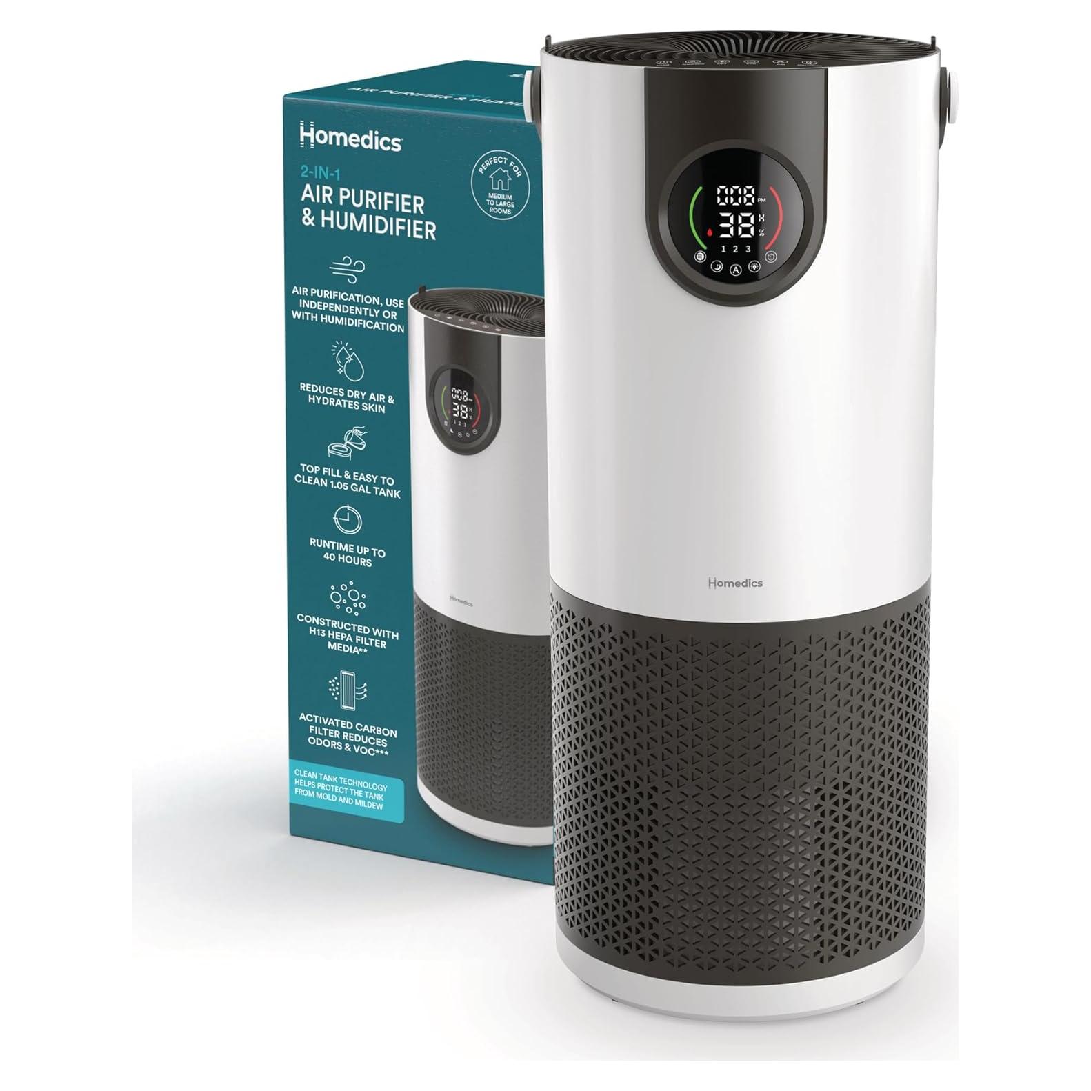 Humidificador y Purificador de Aire Homedics AP-H400 - 38.65 m²