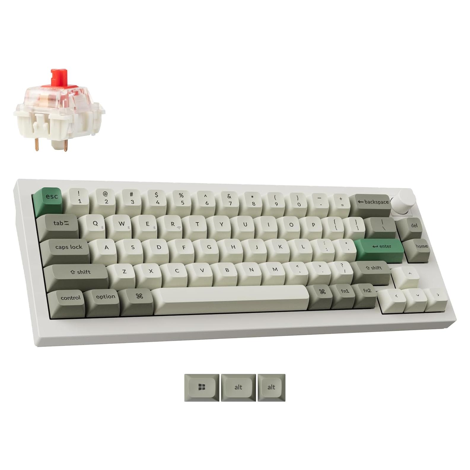 Teclado Mecánico Inalámbrico Keychron Q2 Max RGB 65% Gateron Rojo