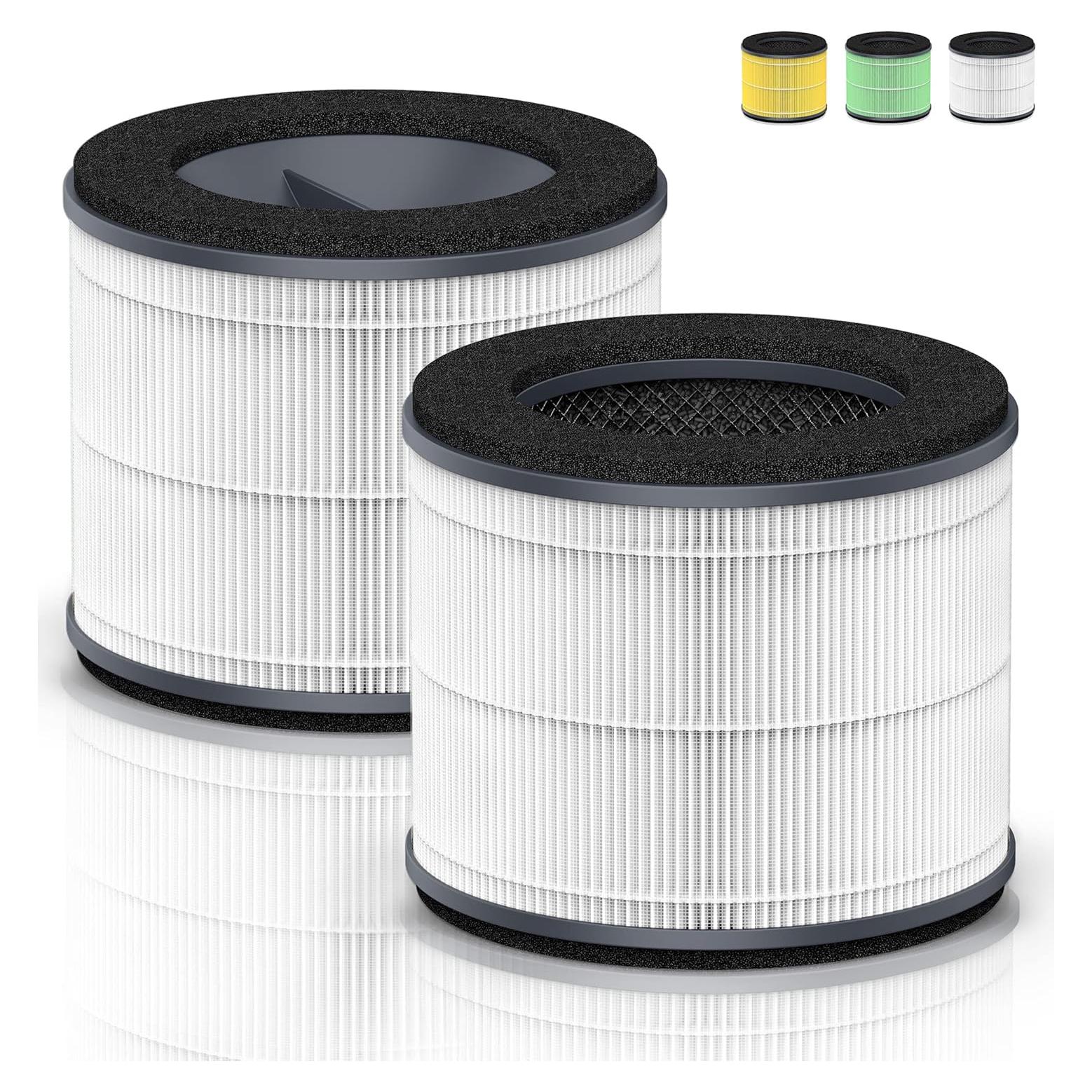 Filtro HEPA de Reemplazo DAJDAH AP-T10FL x2 para Purificador HoMedics