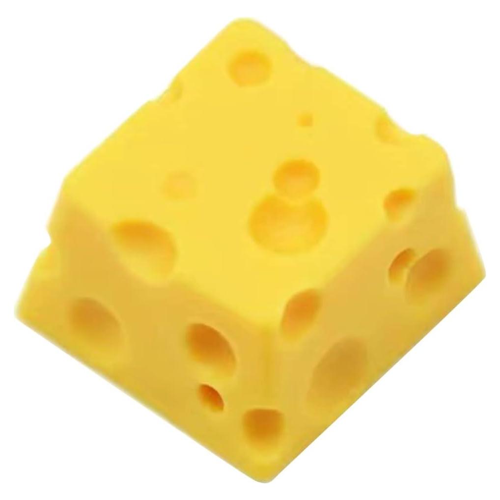 Tecla de Resina Amarilla 3D Queso Vogast para Teclado Mecánico