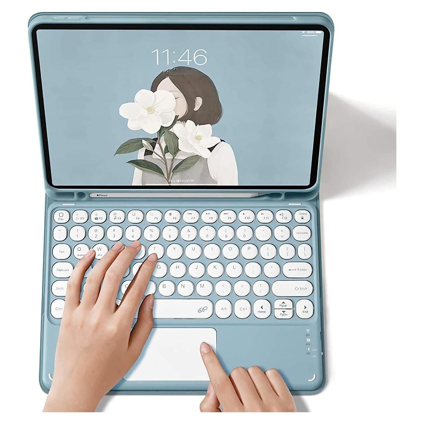 Funda Teclado Inalámbrico AnMengXinLing para iPad 11" 2025/10" 2022