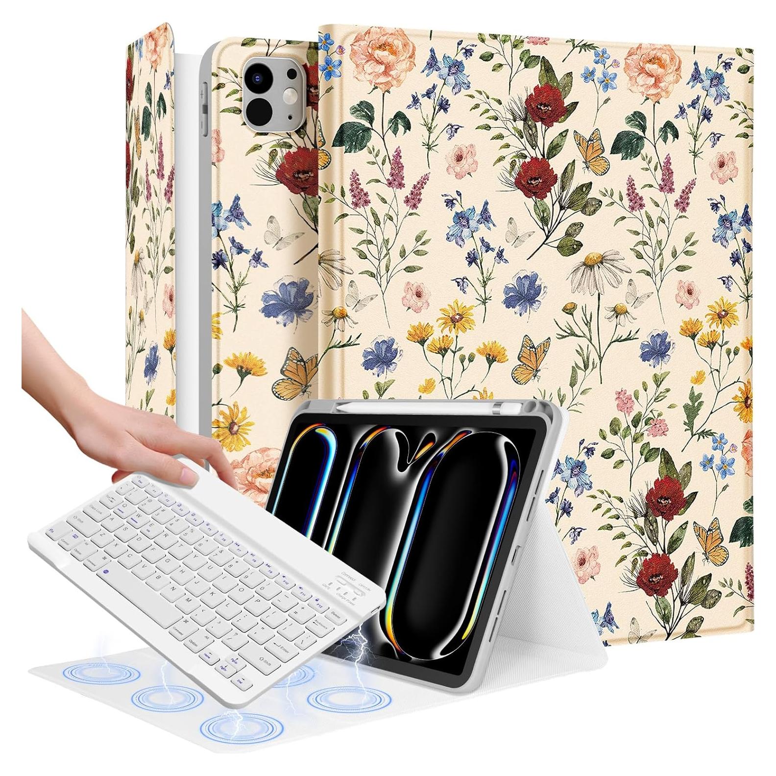 Funda para iPad Pro 11" 2024 Wazzasoft con teclado y soporte lápiz