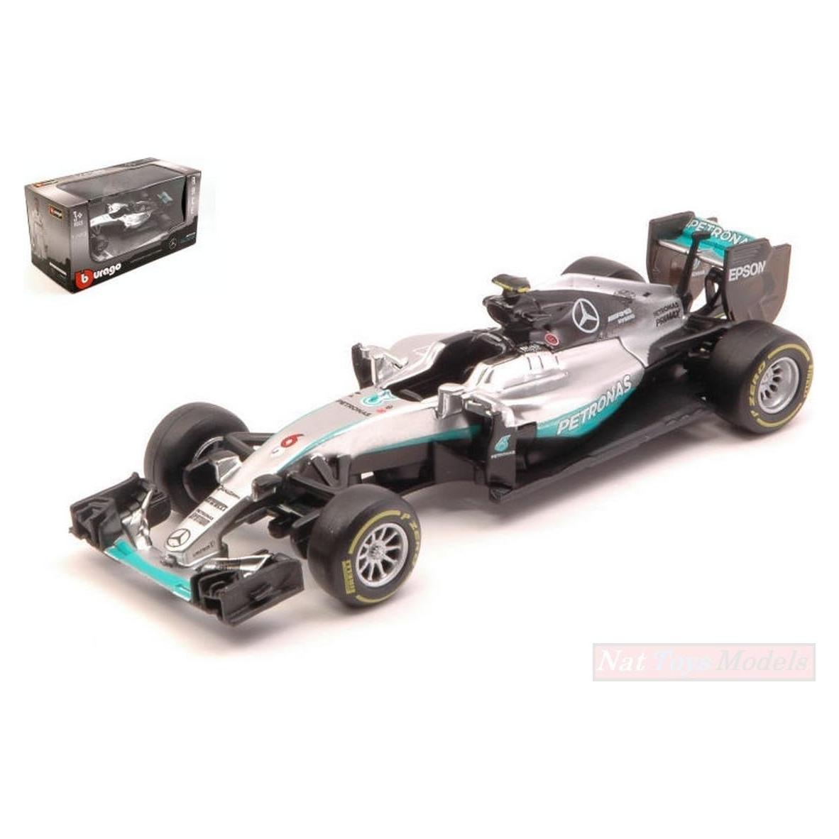 Bburago F1 Mercedes AMG Petronas W07 Híbrido Nico Rosberg 1:43