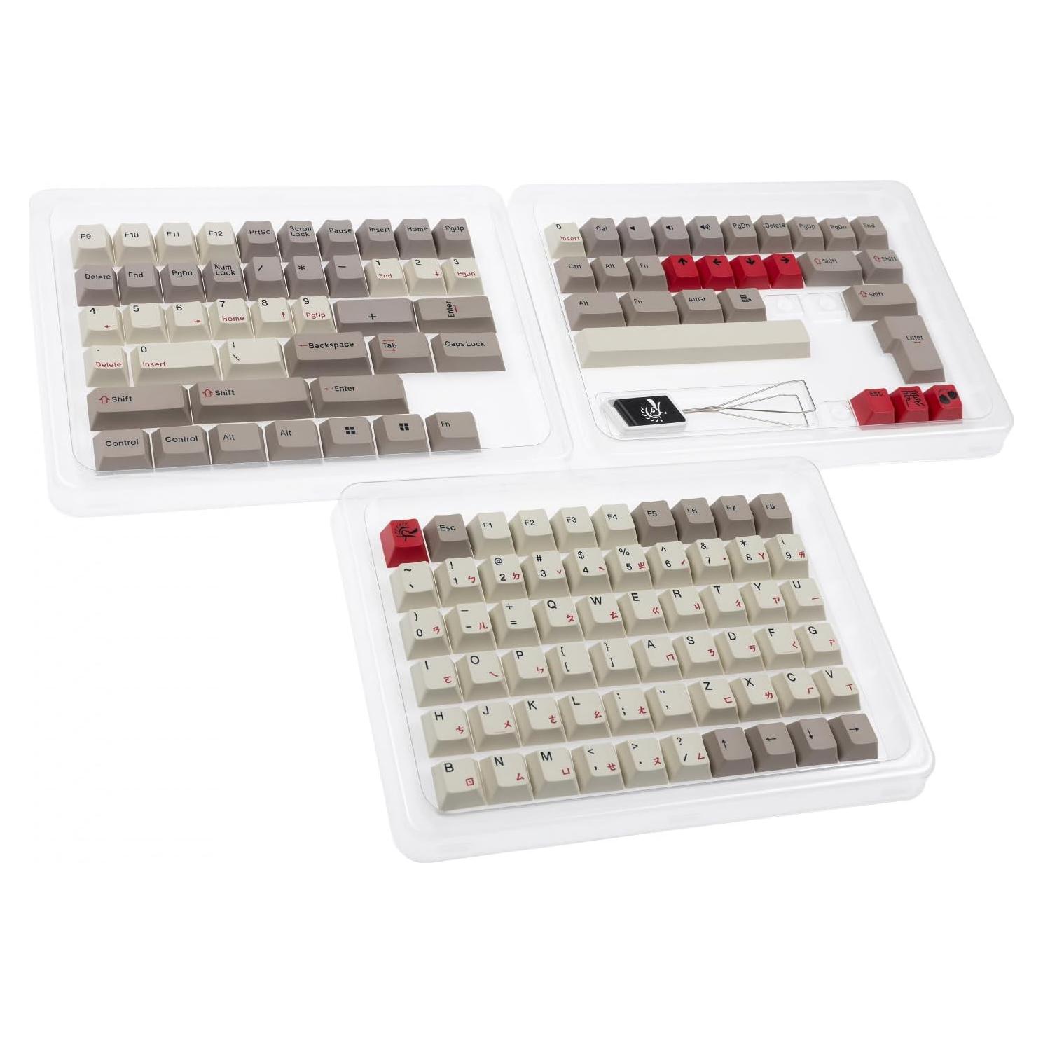 Conjunto de Teclas Ducky Vintage 133 Teclas PBT Triple Shot