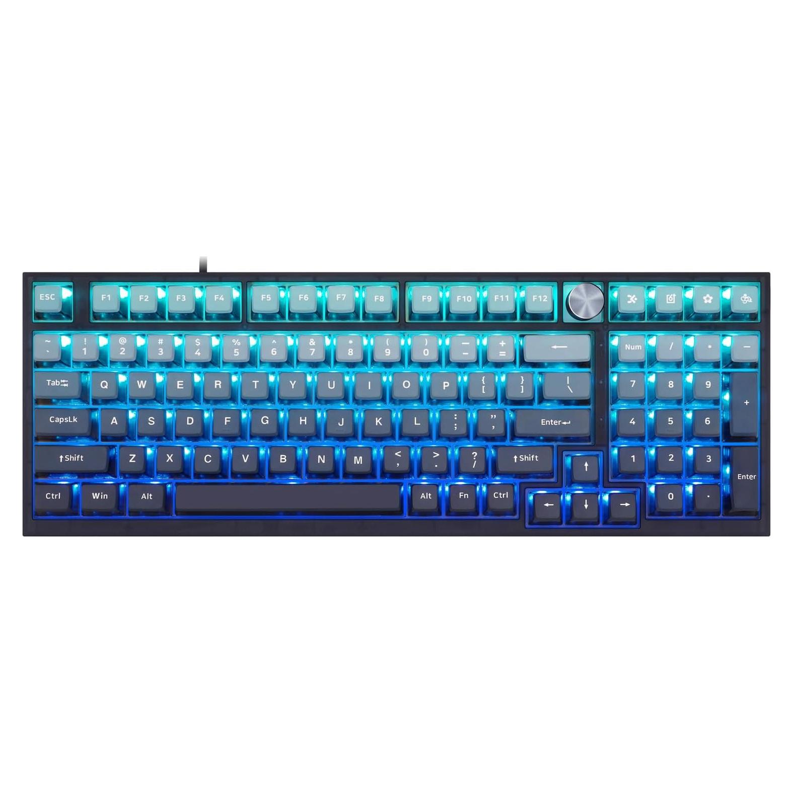 Teclado Mecánico Gaming Skyloong GK980 RGB 98 Teclas Tipo C
