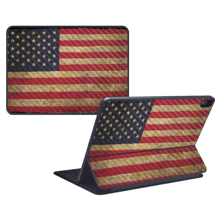 MightySkins Piel de Fibra de Carbono para iPad Pro 11" - Bandera Vintage