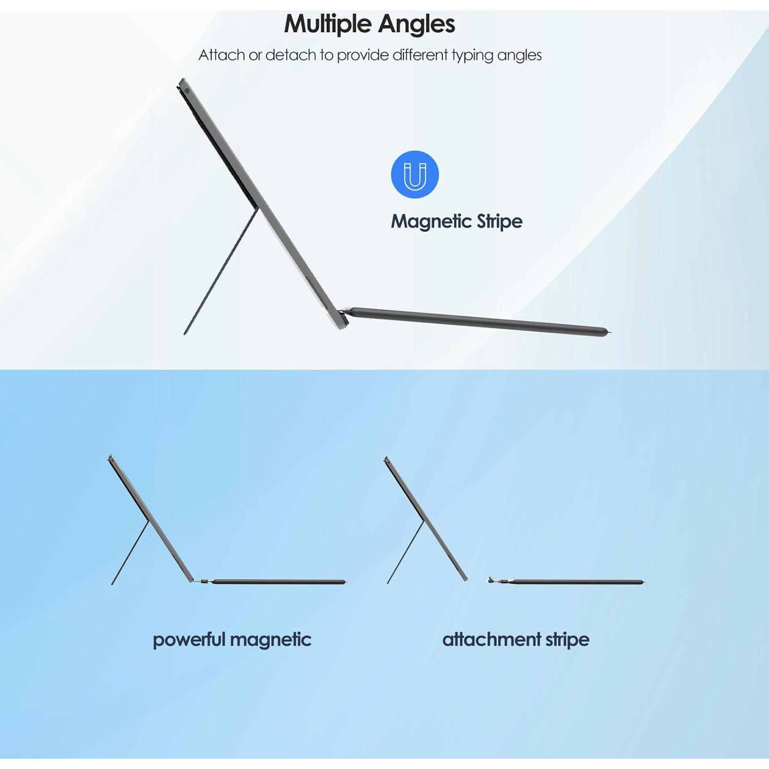 Teclado Bluetooth Qulose para Microsoft Surface Pro 7, Ergonómico