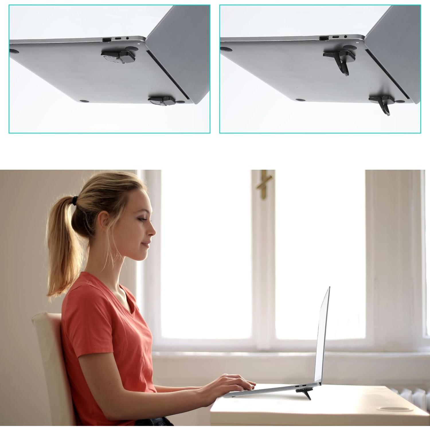 Soporte de Teclado YUXIANLB Ajustable 2 Piezas Negro