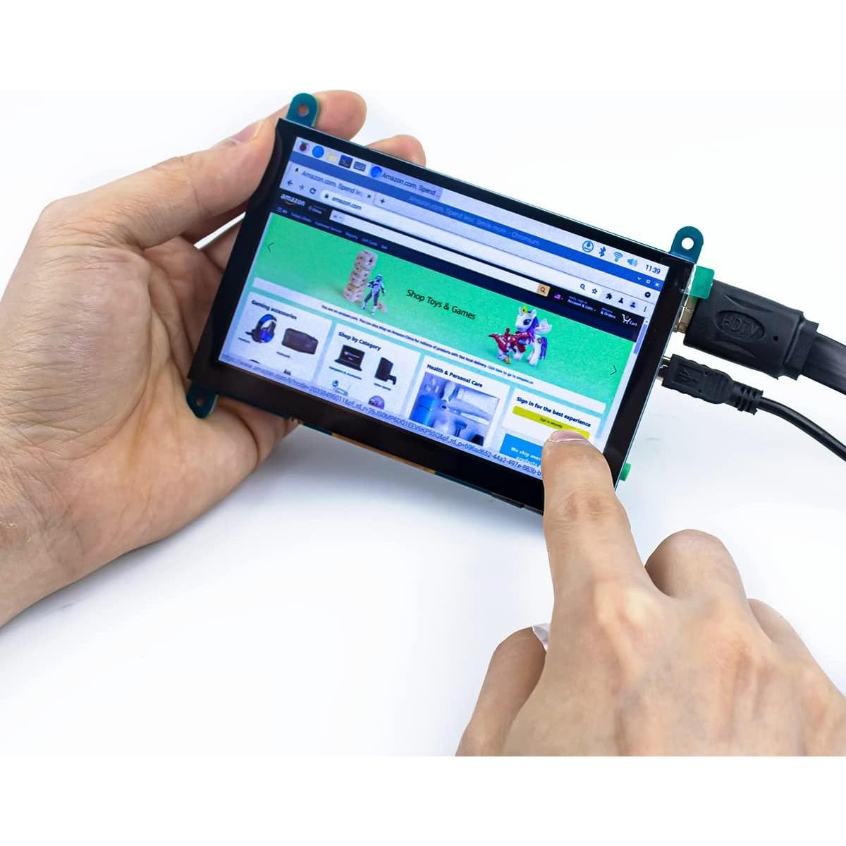 Pantalla Táctil LCD IPS 12.7 cm 800x480 HDMI para Raspberry Pi