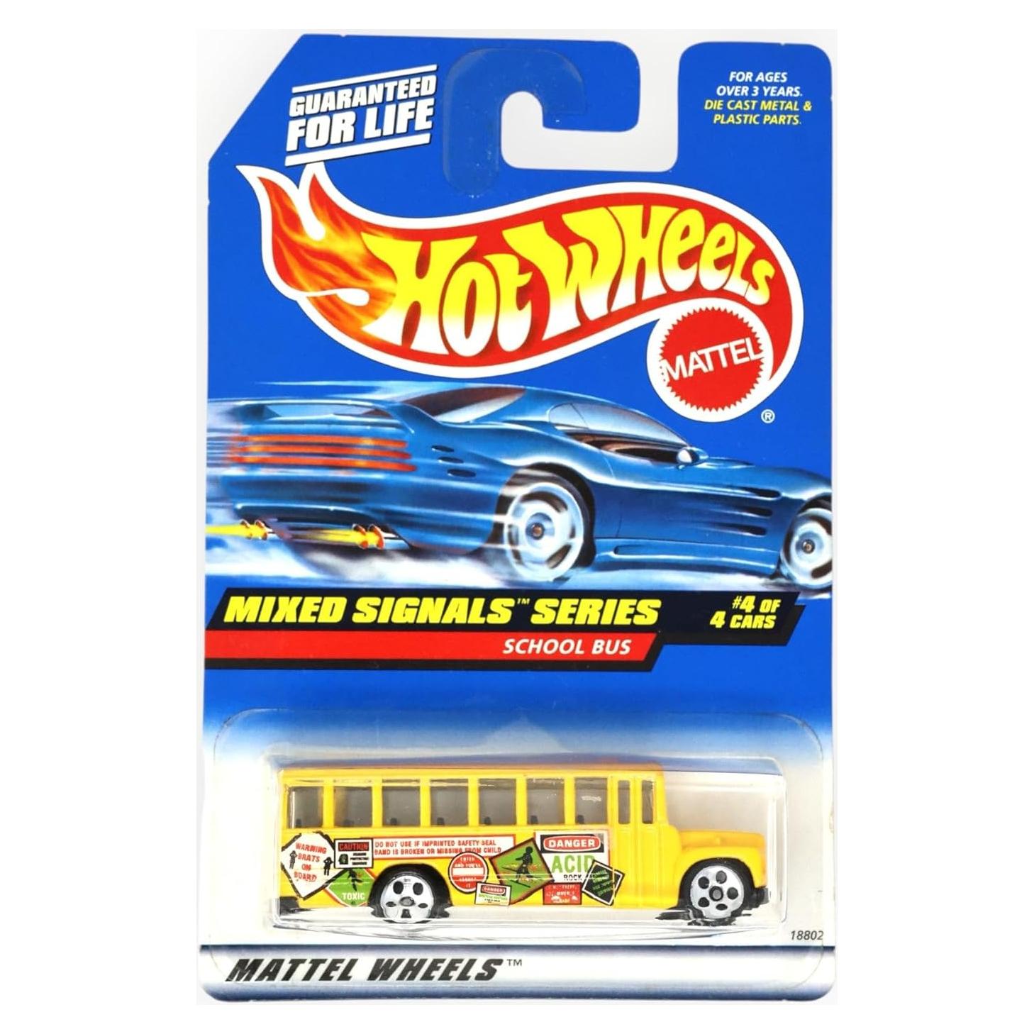 Autobús Escolar Hot Wheels 1998 1:64 Amarillo Coleccionable