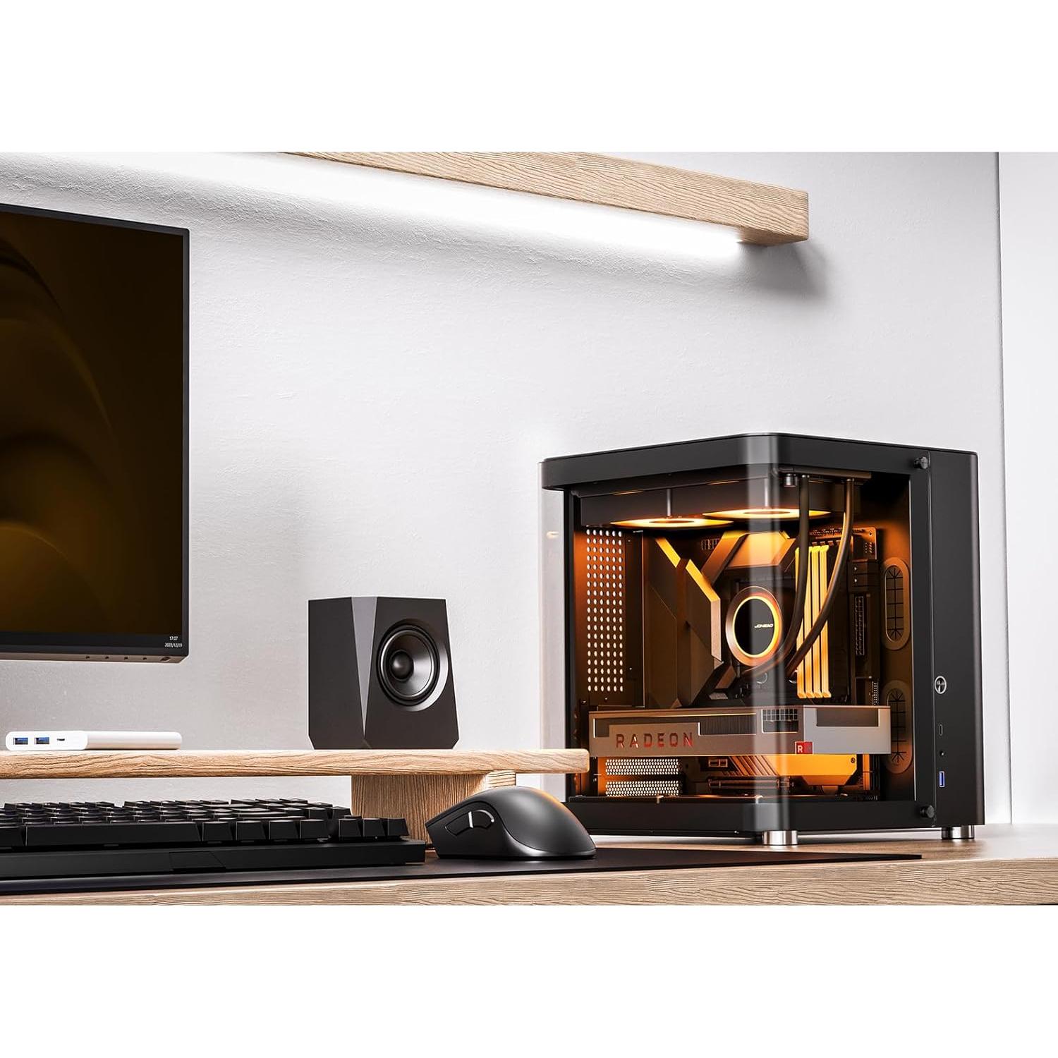 Caja de Computadora JONSBO TK-1 Negro Micro ATX Vidrio Curvado