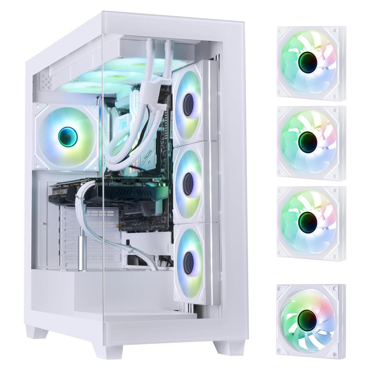 Caja de PC Gaming BitFenix CETO Blanca - Vidrio Templado