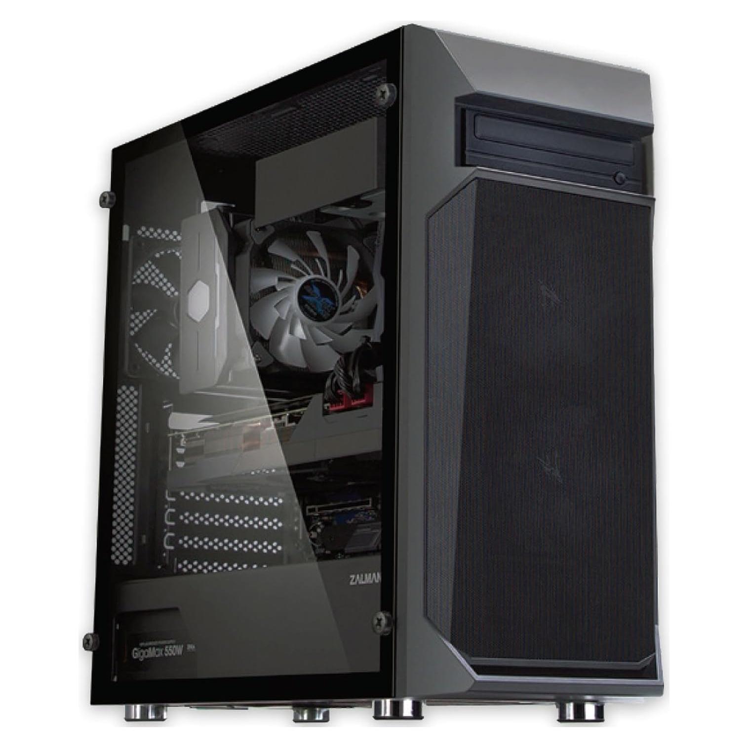 Caja de PC Zalman Z1 Plus ATX Mid-Tower con Ventiladores RGB