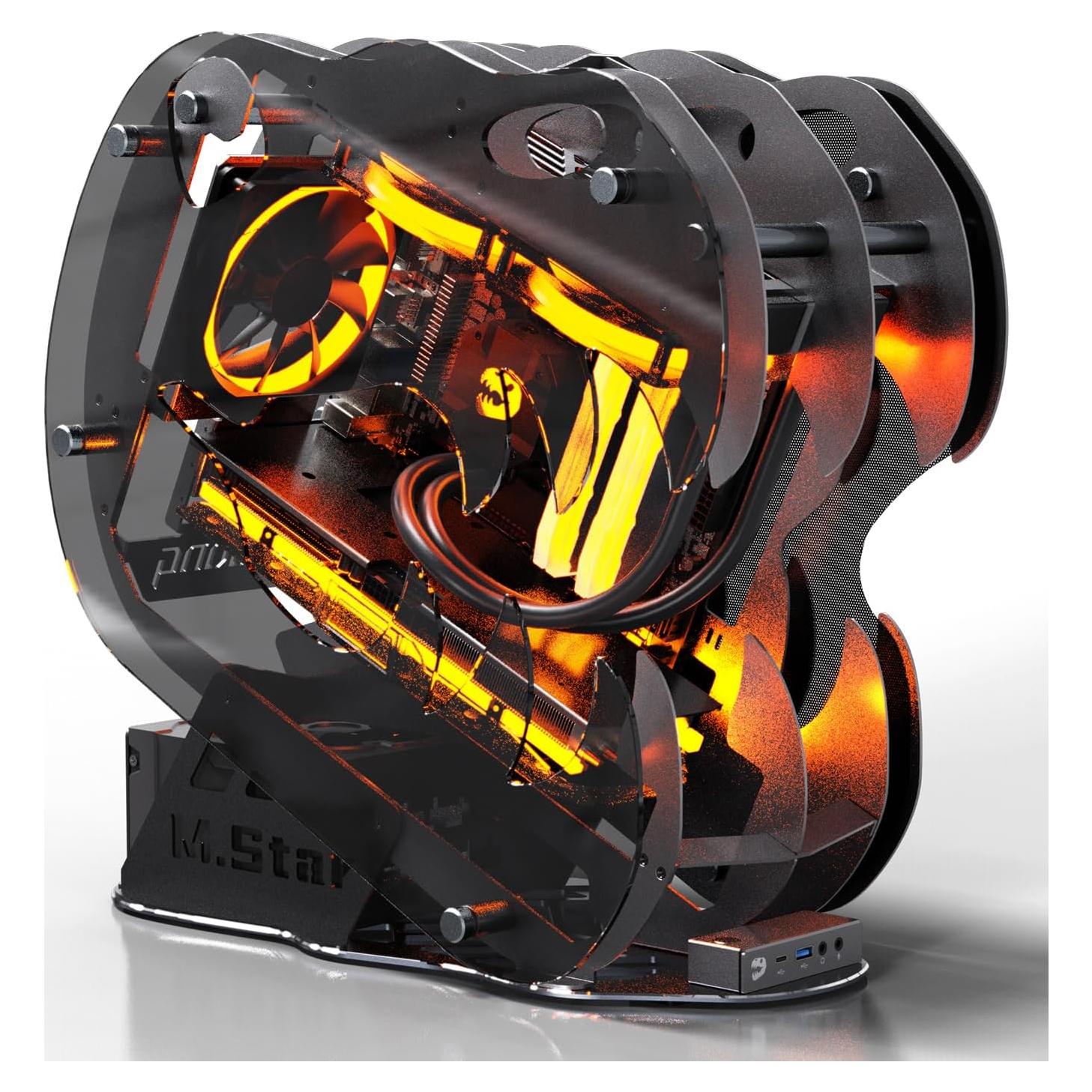 Caja de PC Gaming MegaPC Dinosaur M.Star Micro-ATX Negro