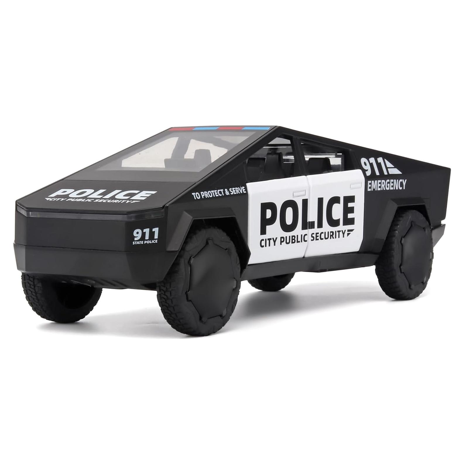 Camión de Policía de Juguete OANMYJJO 1:32 con Sonido y Luz