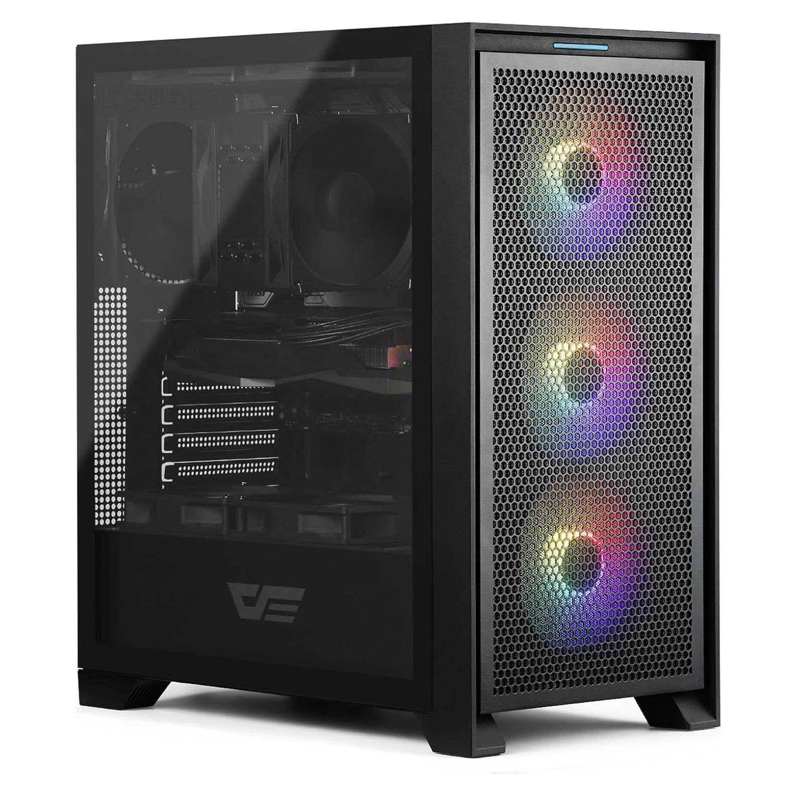 Caja de PC ATX darkFlash DRX70 con Ventiladores RGB 3x120mm