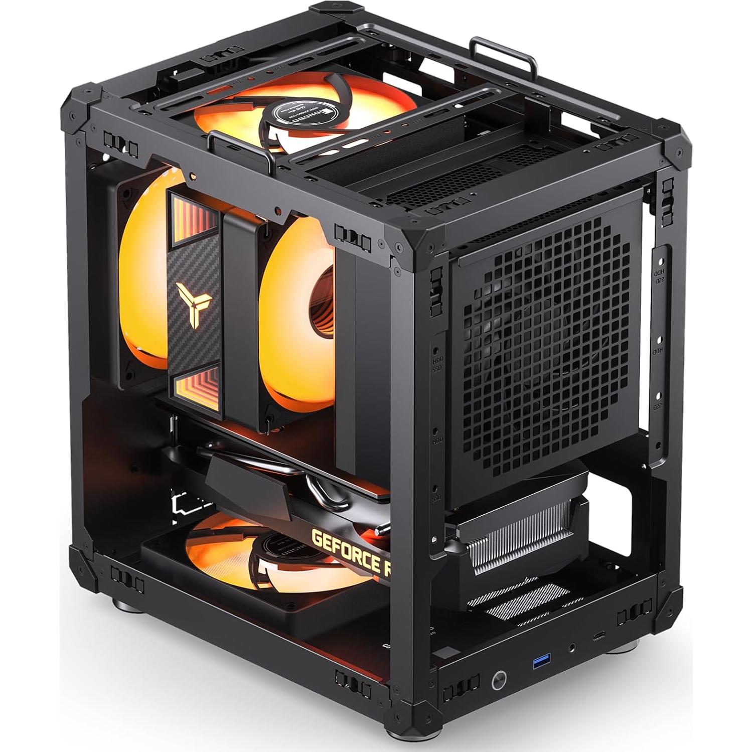 Caja de PC Mini ITX JONSBO C6-ITX Negra Compacta