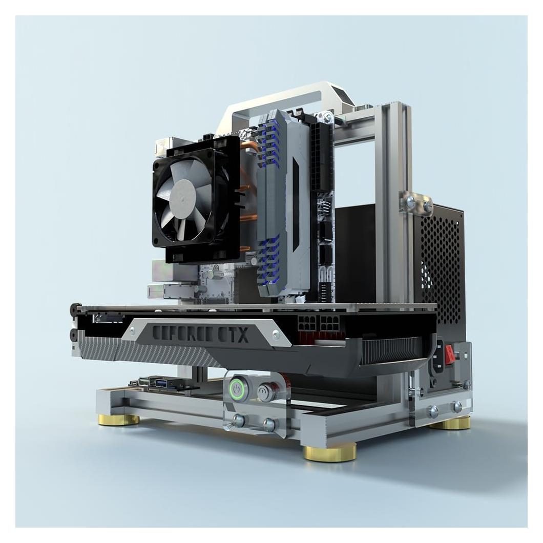 Chasis de PC DALAIBUKESI Marco Abierto ITX Aluminio 1.81kg