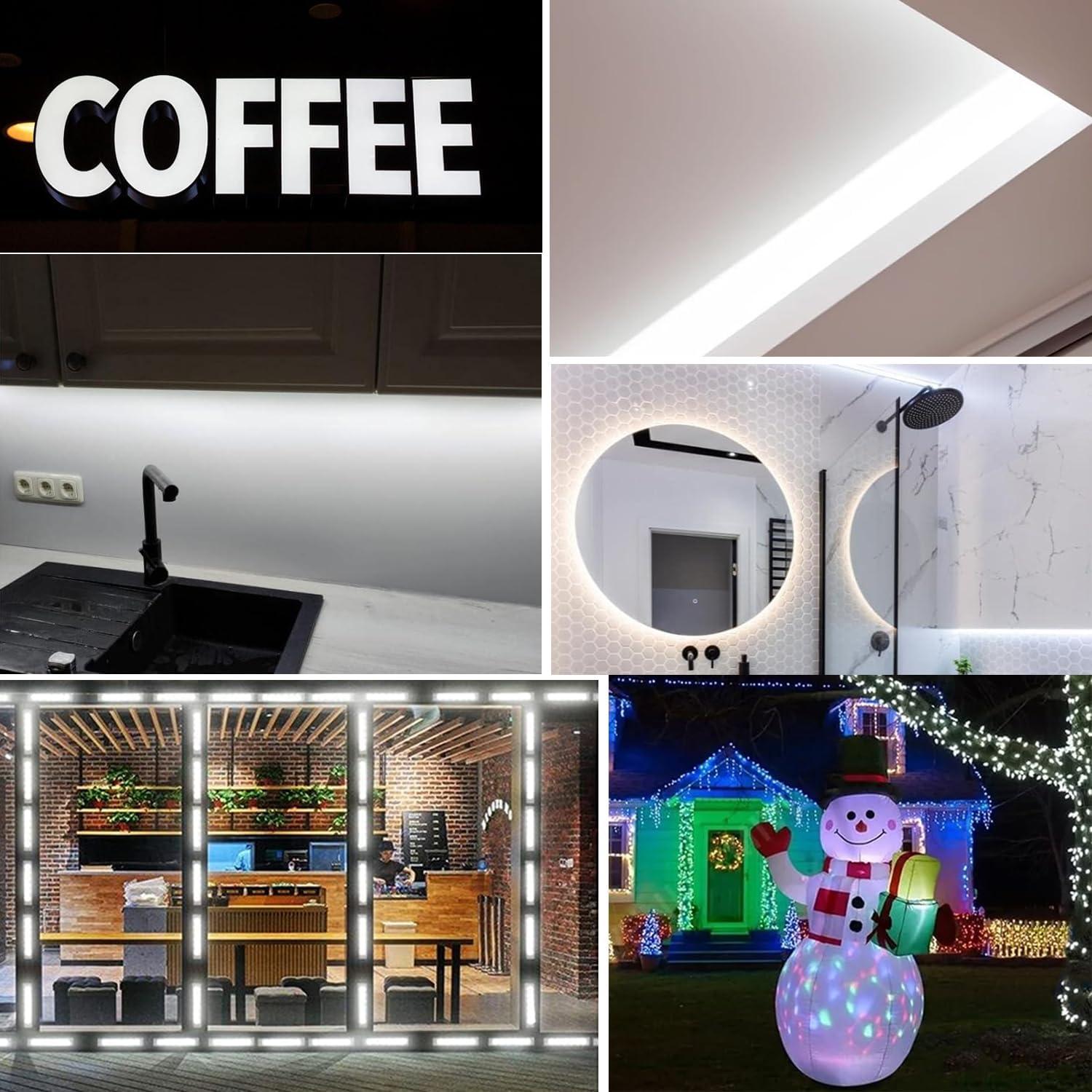 100 Módulos LED 12V IP65 Luz de Reemplazo para Carteles