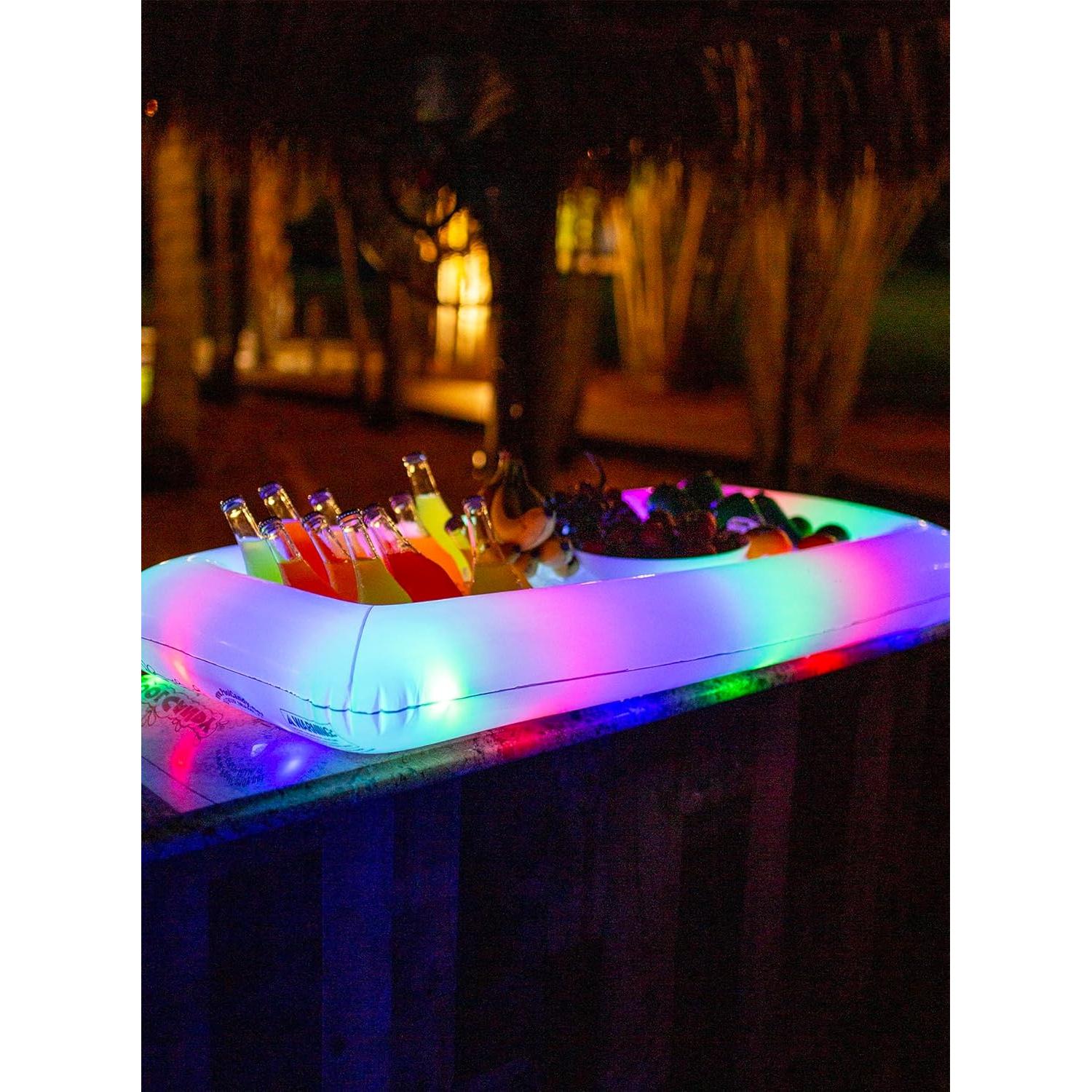 Enfriador Buffet Inflable LED PoolCandy 121.92 cm para Fiestas
