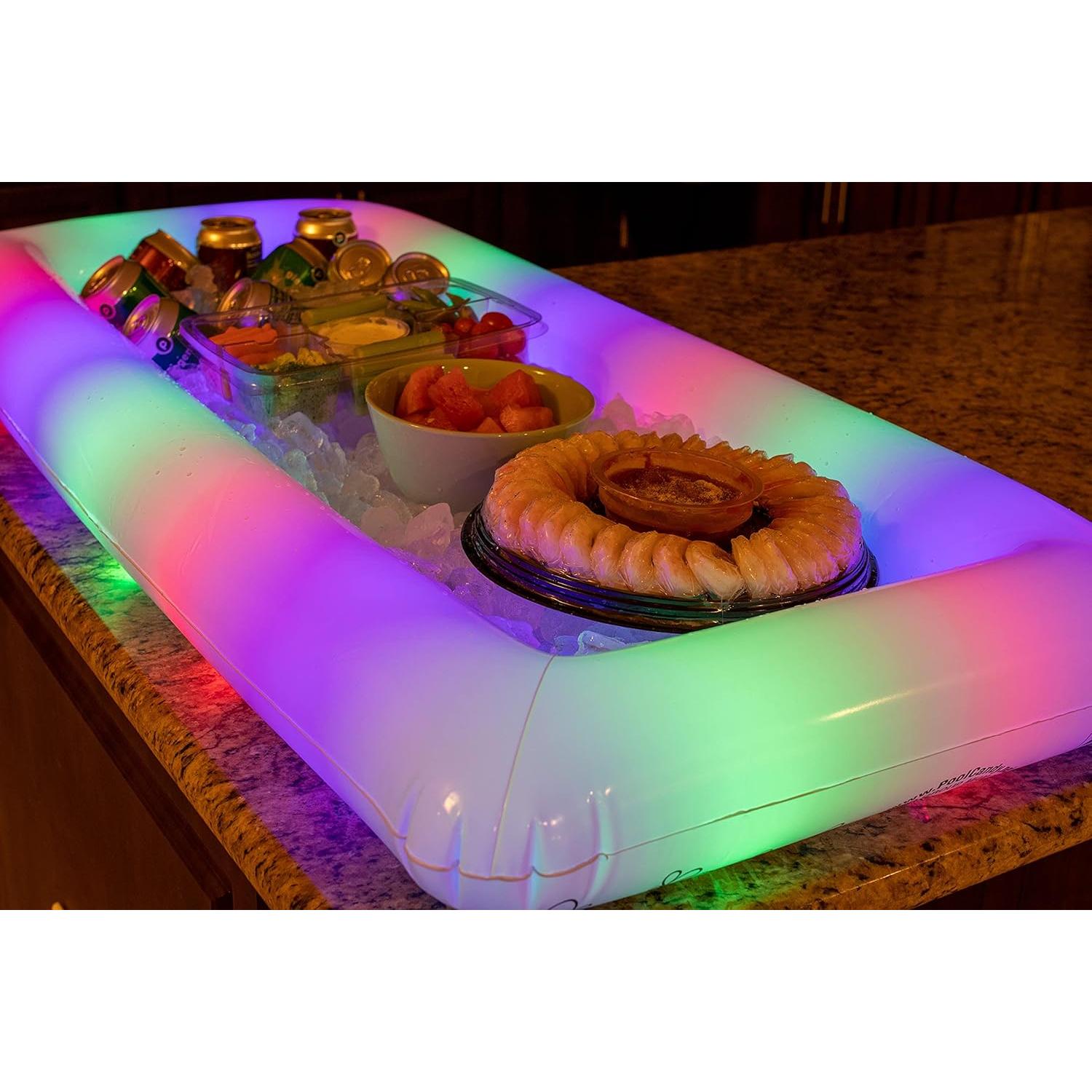 Enfriador Buffet Inflable LED PoolCandy 121.92 cm para Fiestas