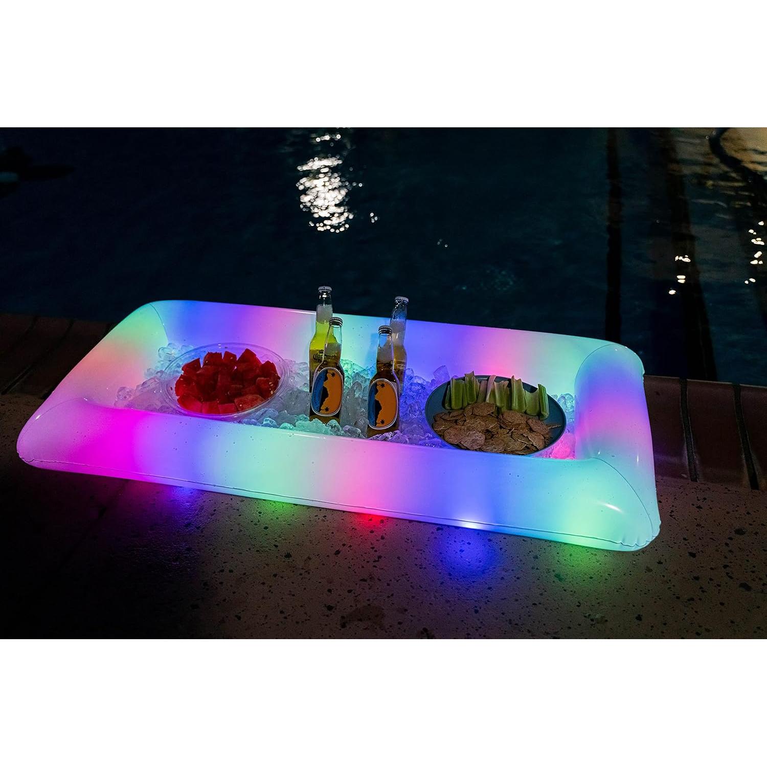 Enfriador Buffet Inflable LED PoolCandy 121.92 cm para Fiestas