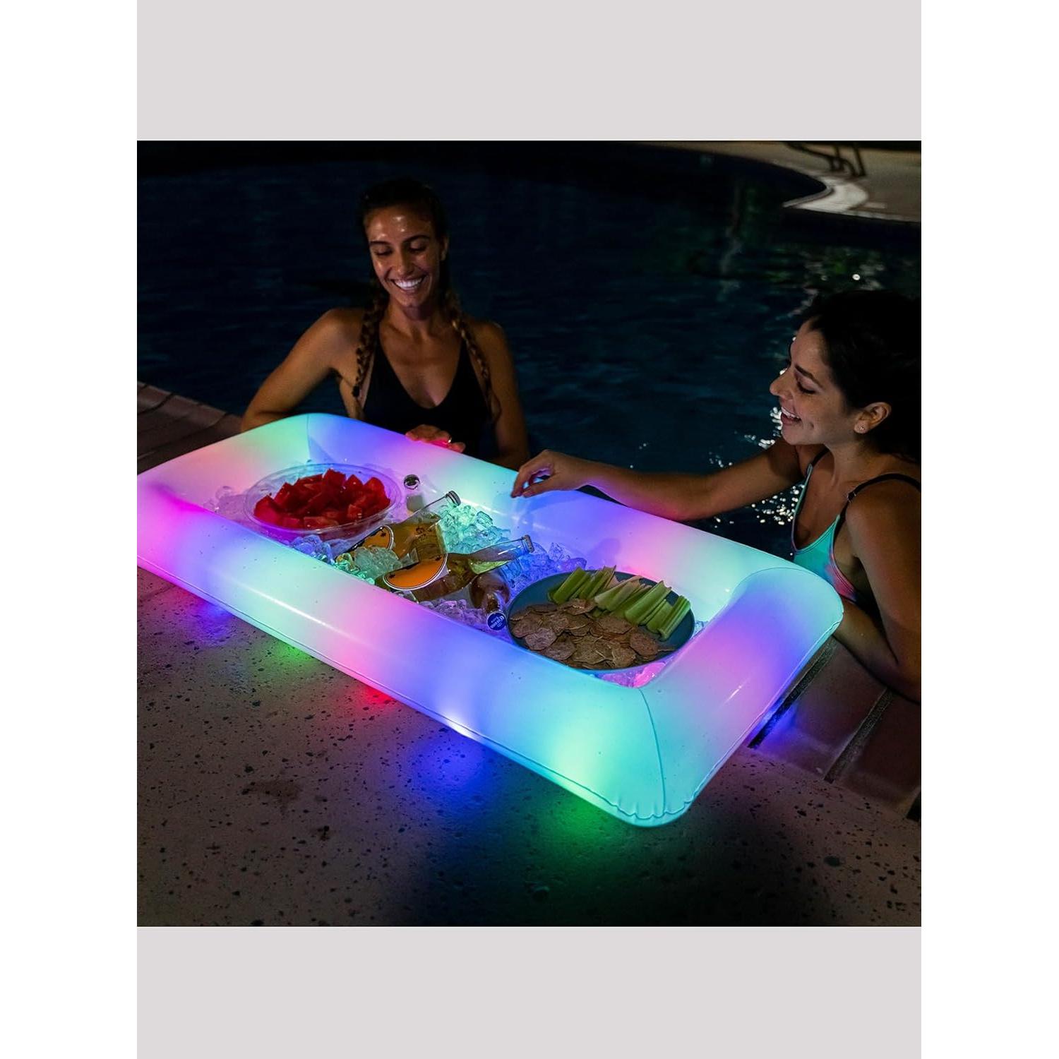 Enfriador Buffet Inflable LED PoolCandy 121.92 cm para Fiestas