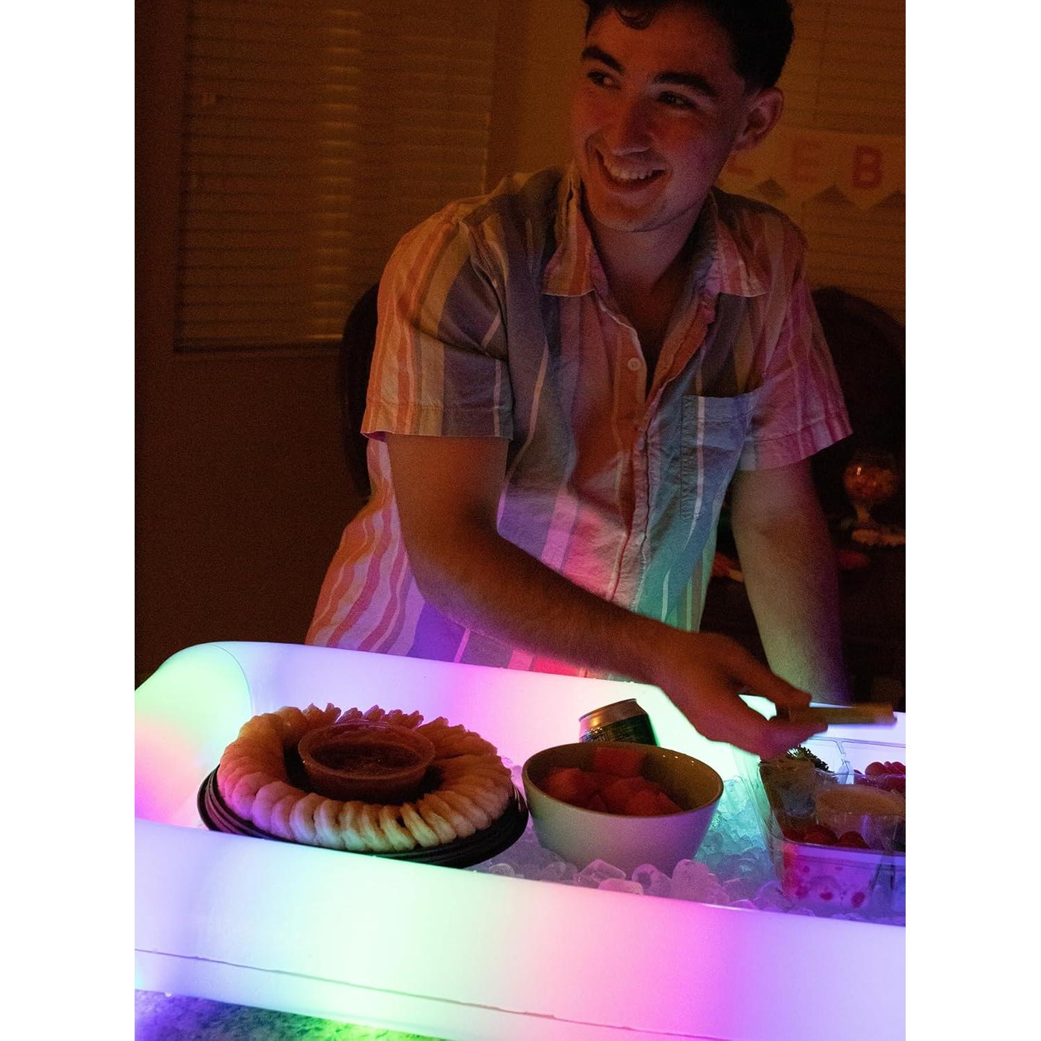 Enfriador Buffet Inflable LED PoolCandy 121.92 cm para Fiestas