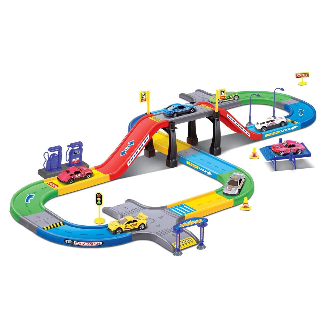 Juego de Construcción Pista de Carreras Liberty Imports 41 Piezas