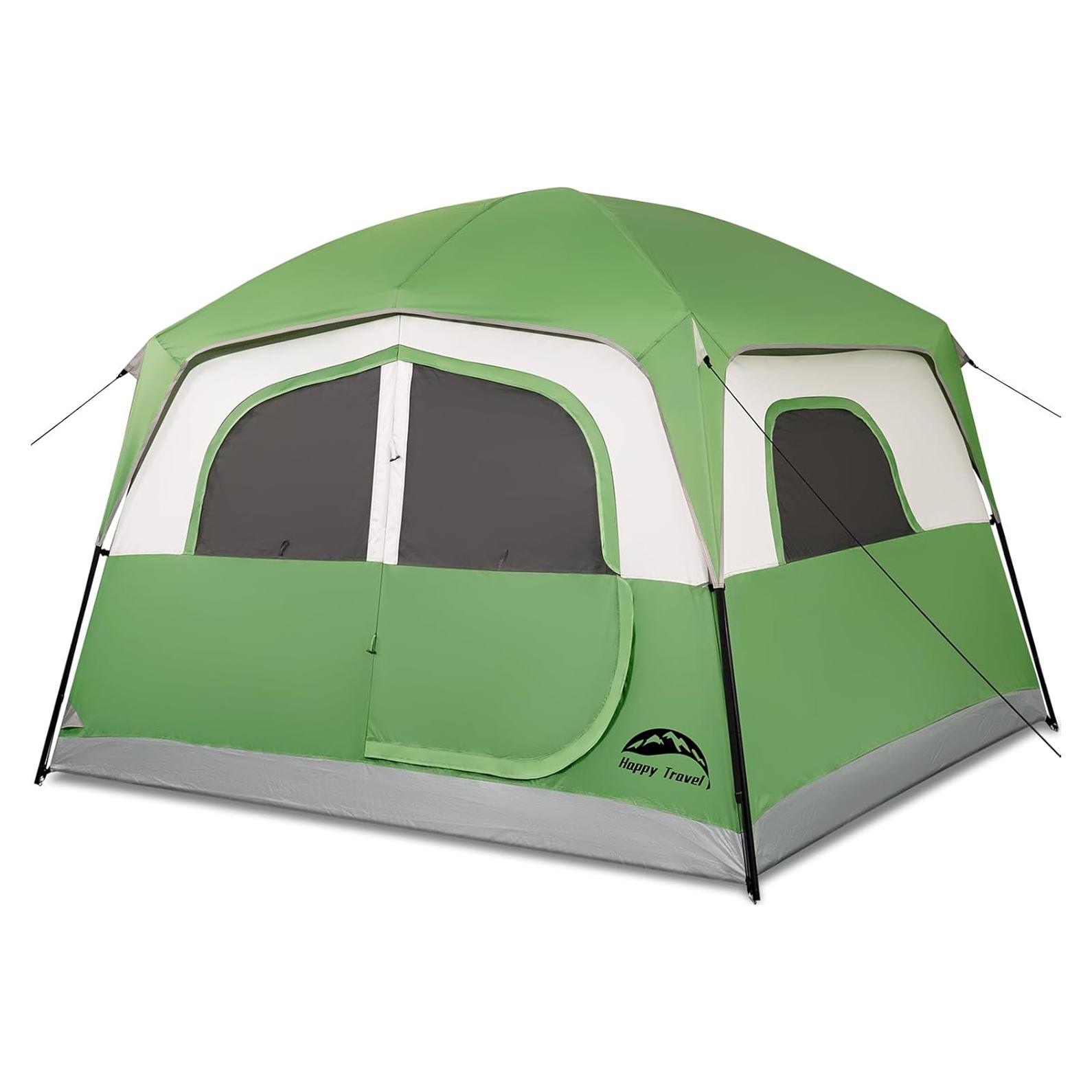 Carpa de Camping VIAJE FELIZ para 6 Personas Impermeable