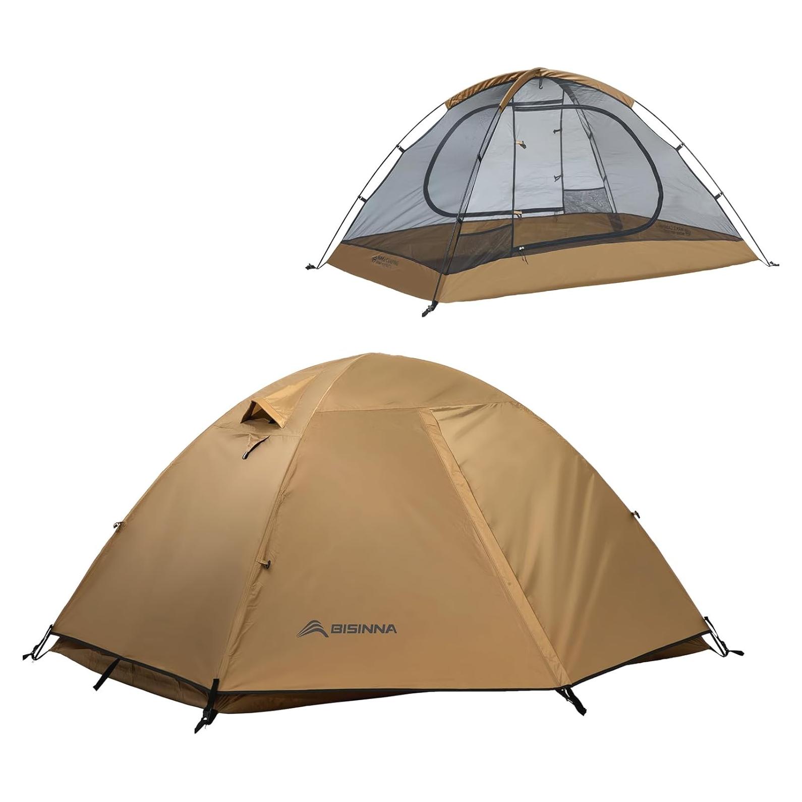 Tienda de Camping BISINNA 2 Personas Impermeable 3 Temporadas
