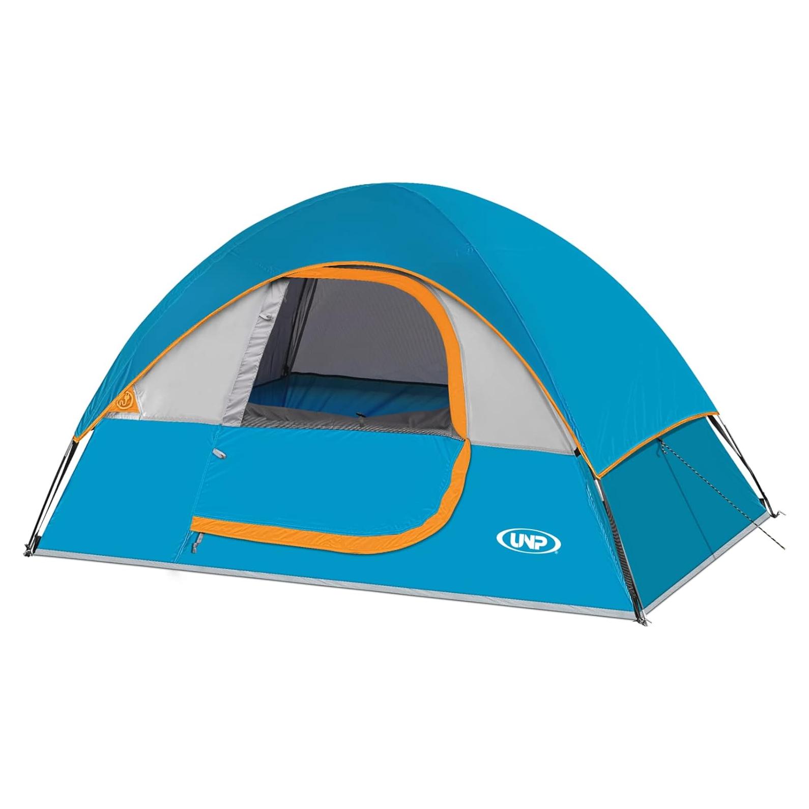 Tienda de Camping Unp para 2 Personas Impermeable Azul