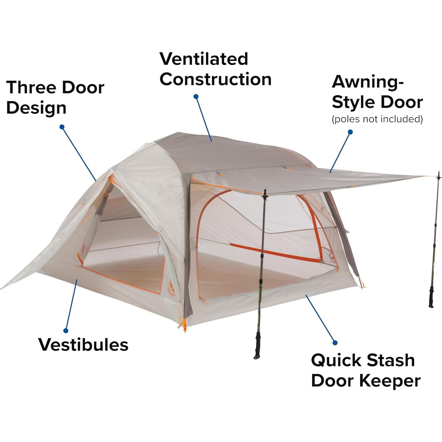 Tienda de Camping Big Agnes Salt Creek SL para 3 Personas